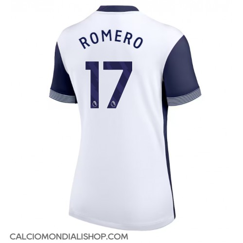 Maglie da calcio Tottenham Hotspur Cristian Romero #17 Prima Maglia Femminile 2024-25 Manica Corta